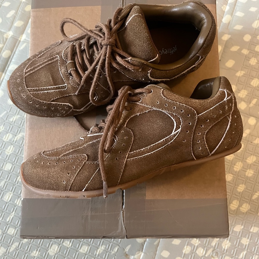 Brown Suede Sneakers
